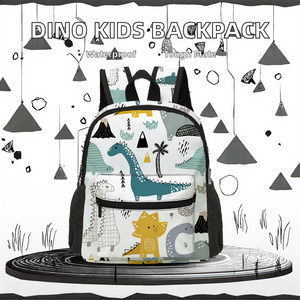 กระเป๋าเป้สะพายหลังเด็ก ลายไดโนเสาร์ กันน้ำ ผลิตจากโพลีเอสเตอร์เนื้อนุ่ม สำหรับเด็กชาย เด็กหญิง อนุบาล และประถม - Product Image 2