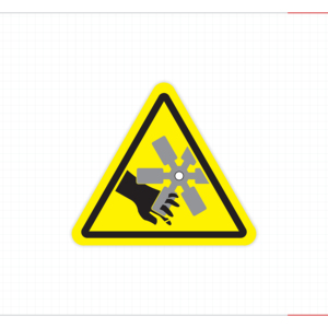 Étiquette de signalisation de danger pour ventilateurs rotatifs : Risque de coupure - Autocollant de sécurité pour ventilateurs d'extraction industriels - Vente en gros pour distributeurs - Product Image 4