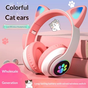 Vente chaude transfrontalière Casque de jeu STN-28 à oreilles de chat, Bluetooth 5.0, ANC, étanche IPX4, avec prise en charge des appels <span class=keywords><strong>FM</strong></span>, vente en gros à l'unité - Product Image 4