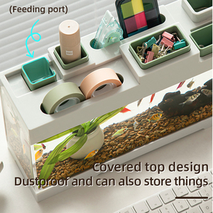 Relaxlines gros personnalisé 6.7L acrylique poisson <span class=keywords><strong>Aquarium</strong></span> petit bureau maison <span class=keywords><strong>Mini</strong></span> Aquariums aquariums - Product Image 3