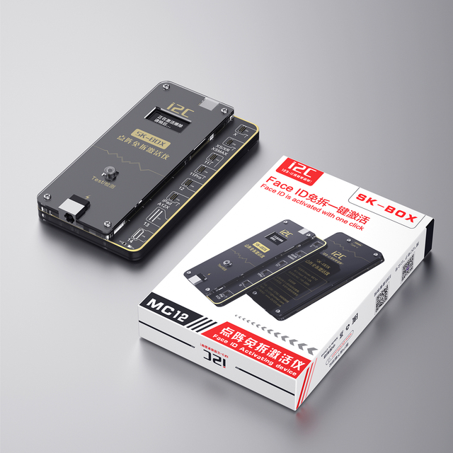 I2c SK-BOX Dot Matrix Non-dismantling Activator MC12 for IPhone X -14 Pro Max Dot Matrix Cable Repair Face Id Flex Tools