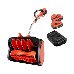 48V Elektrische Draadloze Sneeuwschop En 17-Inch Sneeuwblazer Met Directionele Plaat 2X24V Batterij En Dubbele Snellader Inbegrepen - Product Image 1