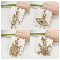 Bijoux XUPING, pendentif vintage ailes d'ange en zircon, pendentif elfe plaqué or bicolore, bijoux élégants et raffinés pour tous les jours