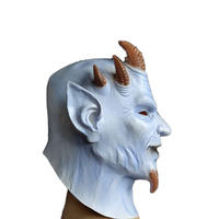 Sin of Pride hexagone démon masque réaliste Superbia pleine tête diable couvre-chef Halloween effrayant masque en Latex horreur Cosplay accessoires