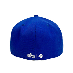 Ricamo rialzato personalizzato in twill acrilico di lana blu Navy 59 e FIFTY close back Fitted Cap - Product Image 5