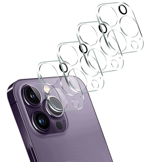 Factory Wholesale 3D Camera Protector Screen Protector Full Coverage Anti-Fingerprint Lens Protector for iPhone 12 13 14 15 Pro