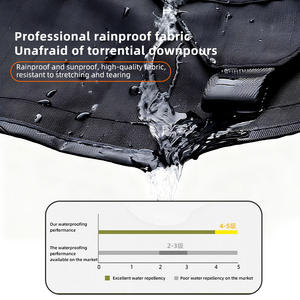 Auvent de voiture en forme d'éventail à 270 degrés, universel <span class=keywords><strong>pour</strong></span> SUV et tente latérale imperméable avec protection UV, extension de tente latérale de voiture 2,5 m - Product Image 4