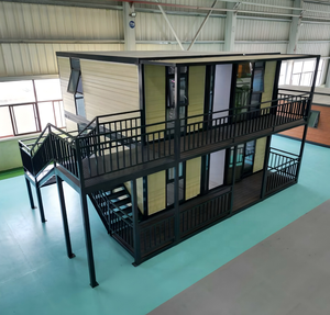 Maison en panneaux sandwichs plats personnalisable de 30 <span class=keywords><strong>à</strong></span> 40 pieds, extensible, en acier, pour bureau, appartement, chambre, salon - Product Image 3