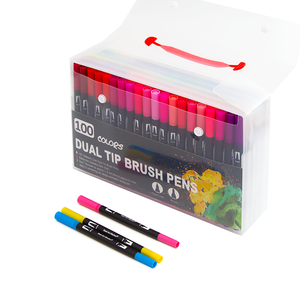 <span class=keywords><strong>Set</strong></span> di <span class=keywords><strong>pennarelli</strong></span> per pennelli ad acquerello a doppia punta per schizzi <span class=keywords><strong>professionali</strong></span> - Product Image 6