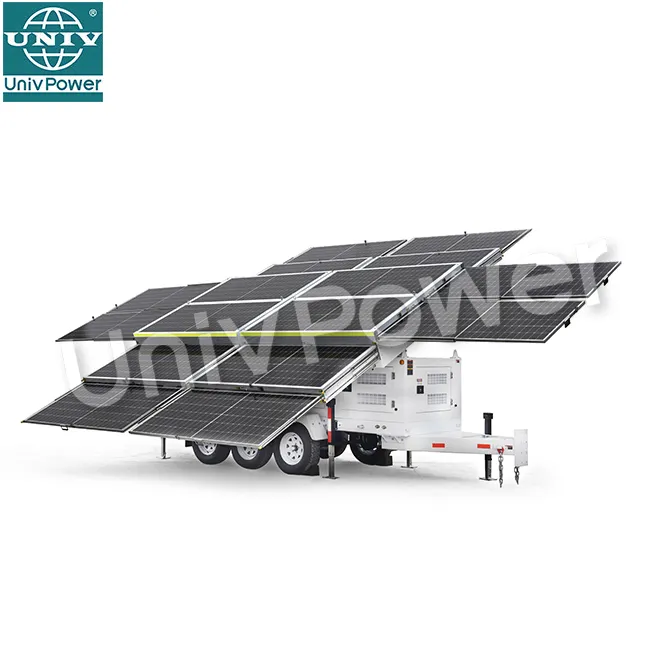 Rimorchio portatile di energia solare dei sistemi di energia solare del generatore solare 6000w