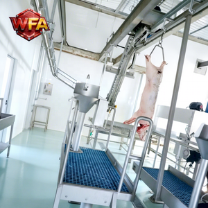 เครื่องจักรสายการผลิตสำหรับฆ่าสุกร เครื่องจักรโรงฆ่าสัตว์ ISO 9001 โรงงานแปรรูปเนื้อหมู อุปกรณ์สำหรับคนขายเนื้อ สายลำเลียง - Product Image 2