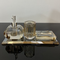 Ensemble de gel douche en cristal personnalisable Idée cadeau de mariage Décoration de salle de bain de luxe digne de Pinterest
