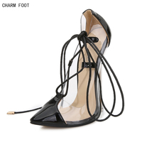 Chaussures de créateur pour femmes, bout pointu, bride fine et talon métallique 16 cm, marques célèbres