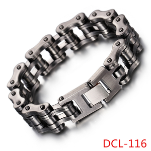 Punk pesado para pulsera de cadena de acero inoxidable de Metal viejo tratamiento Retro pulsera de estilo - Product Image 2