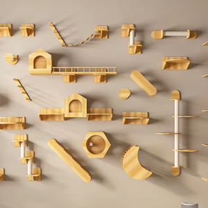 Rak Panjat Kucing Dinding <span class=keywords><strong>DIY</strong></span> Ukuran Besar untuk Dekorasi Halloween dan Natal, Promo Spesial 2025 - Product Image 1