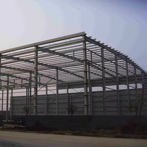 Atelier d'usine à structure en acier lourd à <span class=keywords><strong>grande</strong></span> portée, bâtiment préfabriqué en acier avec service de pliage pour le stockage industriel et la fabrication - Product Image 1