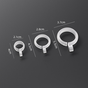 Plastic Windproof <b>Hooks</b> Round Tube <b>Clips</b> For Clothes Rod Durable Clothing Organizer <b>Hook</b> Type - Product Image 2