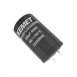 Condensateur original 2200 uF PEH532RDH4220M2 à montage traversant, en aluminium, 2200UF 20% 200V SNAP TH - Product Image 1