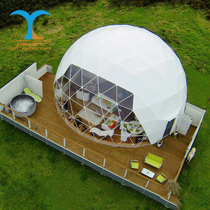 Dôme géodésique de luxe, <span class=keywords><strong>serre</strong></span>-tente, dôme de 6 m, maison de camping, tentes automatiques d'extérieur à vendre, toit rigide, application pour fêtes de 15 m - Product Image 6