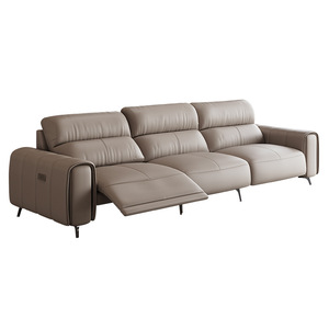 Sofá Reclinable Eléctrico en Forma de L, Ecológico, de Cuero Genuino de Primera Calidad, Muebles Modernos para Sala de Estar - Product Image 5
