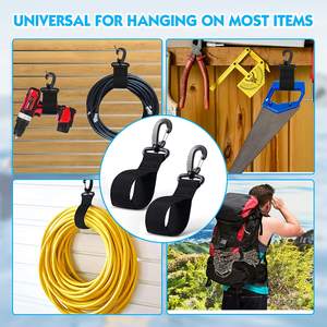 Kayak Paddle Holder Hanger dupla face adesivo Pesca Kayak Rack de armazenamento com Nylon Strap Belt e Paddle Clip - Product Image 4