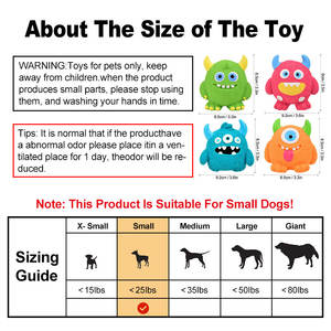 Karikatür tasarım lateks gıcırtılı köpek çiğnemek oyuncak yumuşak köpek çiğnemek oyuncak küçük ve orta cins evcil hayvanlar için - Product Image 4