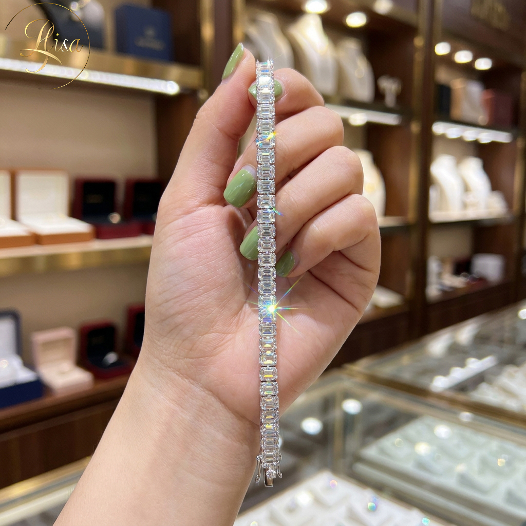 Emerald Cut Tennis Bracelet 2