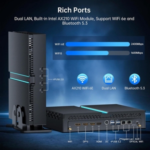 มินิพีซีเกมมิ่งรุ่นที่ 14 I9 14900F I7 14700F RTX 4070 12G RTX4060Ti 8G 2xDDR5 2HD 2DP ระบบปฏิบัติการ Linux คอมพิวเตอร์ตั้งโต๊ะสำหรับเล่นเกม WiFi6 - Product Image 4