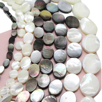 Disques de nacre de forme ronde en gros perles 8*10mm perles de corail et d'os de coquille naturelle pour la fabrication de bijoux