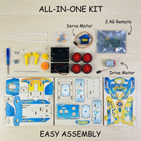 Voiture de course télécommandée en bois écologique et inodore, kit de bricolage STEM, jouet éducatif pour enfants