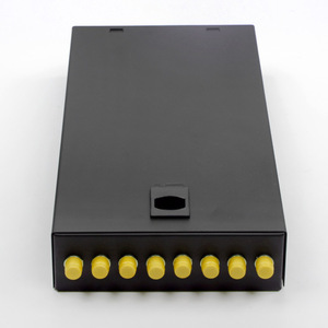 Boîtier de raccordement optique mural ou de bureau <span class=keywords><strong>ST</strong></span> 8 ports 8 fibres pour câble de descente FTTH à charge complète - Product Image 4