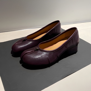 <span class=keywords><strong>Scarpe</strong></span> da Balletto Tabi da <span class=keywords><strong>Donna</strong></span> 2025 con Punta Divisa, <span class=keywords><strong>Tacco</strong></span> <span class=keywords><strong>Medio</strong></span> 3cm, Tomaia in Vera Pelle, Fodera in Pelle di Pecora, Traspiranti e Resistenti per la Primavera - Product Image 4