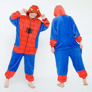 <span class=keywords><strong>Pijama</strong></span> con capucha de Spiderman para niños, ropa de dormir de franela de manga larga, <span class=keywords><strong>disfraz</strong></span> cálido de invierno para niños - Product Image 1