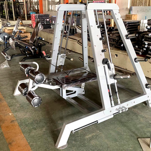 <span class=keywords><strong>Tour</strong></span> de musculation multifonctionnelle avec machine Smith, siège réglable en hauteur, presse épaules/poitrine, système en métal/acier durable pour salle de sport commerciale - Product Image 4