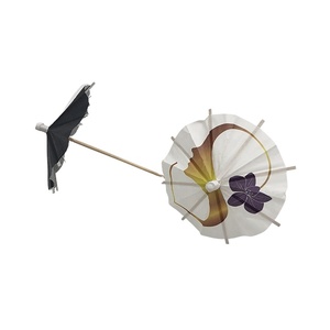 Logo Printed Custom Durable Rubber Cocktail <b>Umbrellas</b> with Silk Screen Printing for Promotional Use - Product Image 6
