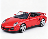Modèle de voiture de sport décapotable à toit ouvert à l'échelle 1:24, modèle en alliage métallique, roadster réaliste, simulation de cabriolet