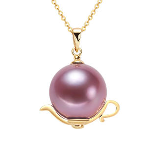 Collar de Perlas de Agua Dulce Edison al por Mayor con Colgante de Plata 925 y Cadena para Clavícula, Joyería para Mujer - Product Image 5