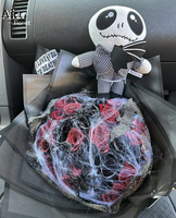 Aierflorist Nouvelle Peluche Amusante Jack Halloween, Poupée Squelette en Peluche Douce 20-50cm pour Bouquet, Cadeau et Décoration
