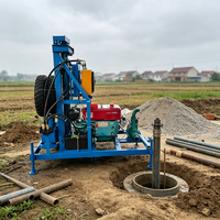Foreuse robuste de 200 m pour puits d'eau, idéale pour l'installation de pompes à chaleur géothermiques
