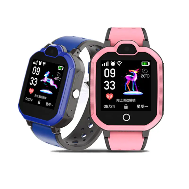 New Product Video Call IP67 Waterproof Camera SOS Children Smart 4G Kids GPS Watch Tracker 4G Mobil Phone Watch