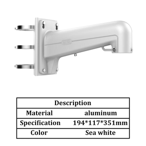 Hik 1602ZJ-POLE CCTV Poteau de sécurité Support de montage sur poteau en aluminium pour caméra Hik PTZ avec anneau pour Tube Lam Post Mount - Product Image 6