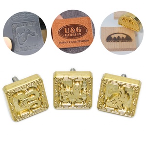 Custom Leather Stamp 26 Leather Processing Brass Metal Letters Stamp with Brass Holder Wood Stamp Letters Set <b>Tool</b> - Product Image 1