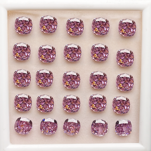 Top Qualität von kohlenstoff reichem Zirkonia Künstlicher Diamant Crushed Ice Flower Cut Kissen Schweizer Zirkonia - Product Image 1