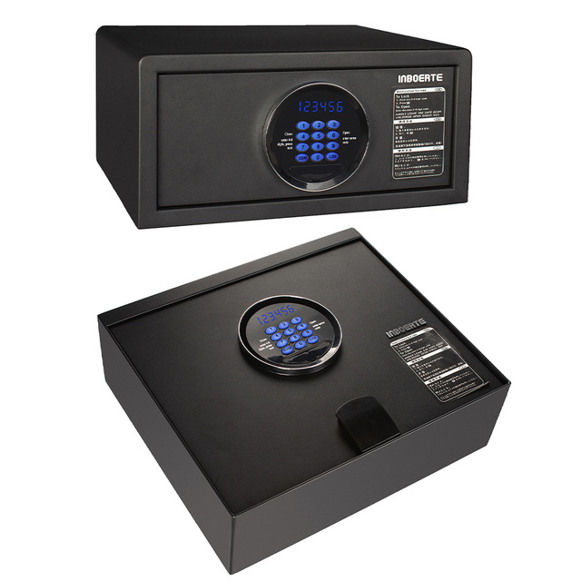 Green.W ST-1001 Fireproof Safe Box for Home and Hotel Use