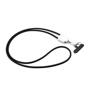 Cable de Carga Cuatro en Uno con Cordón Cruzado, Cable de Datos de Carga Rápida, Cable Colgante Creativo Anticaída y Antipérdida - Product Image 1
