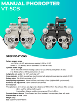 New Design Optometry Instruments Vision Tester VT-5CB Optical Manual Phoropter for Sale3-years Warranty