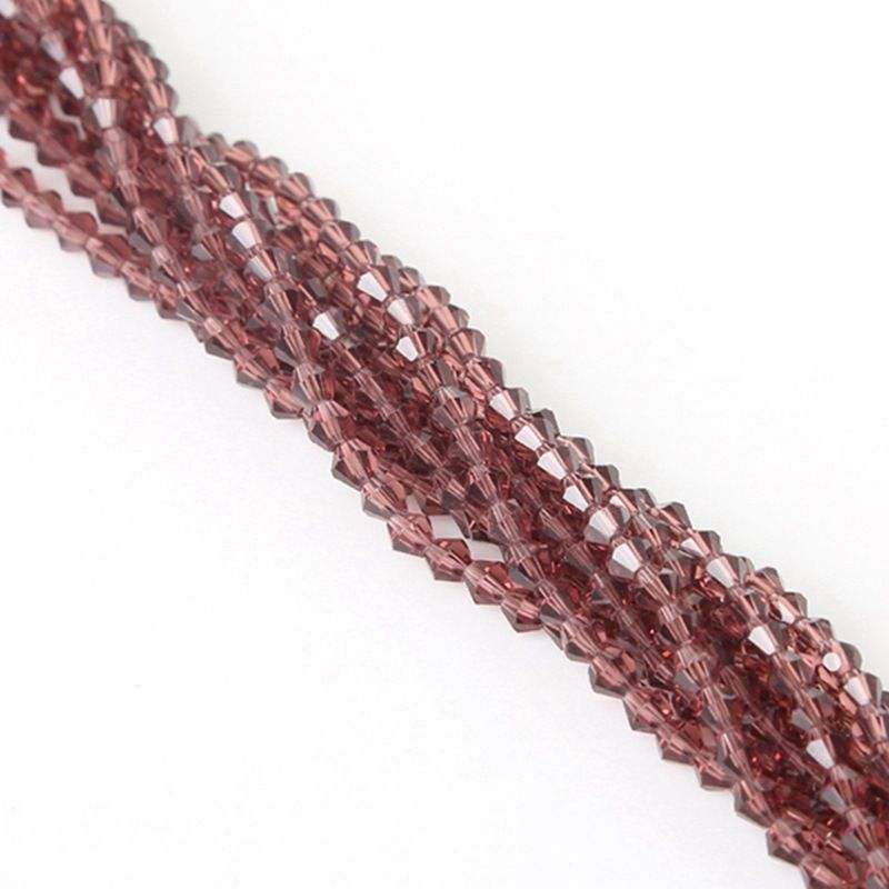 Perles En Cristal Biconiques 3 Mm - 600 Pièces Rouge Clair - Pour Bijoux Et DIY