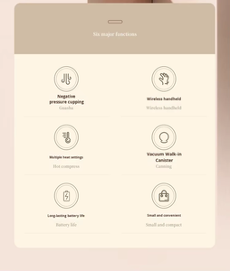 Mesin Cupping Listrik Genggam untuk Terapi Nyeri <span class=keywords><strong>Arthritis</strong></span> dan Otot, Alat Pijat Tubuh Portabel untuk Penggunaan di Rumah - Product Image 6