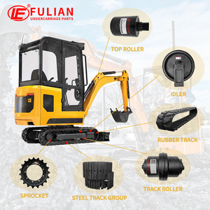 <span class=keywords><strong>JCB</strong></span> 90Z-1 용 미니 굴삭기 하부 구조 부품 전면 아이들러 - Product Image 6