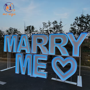 ตัวอักษรไฟ LED ขนาดใหญ่ 3 ฟุต 4 ฟุต 5 ฟุต แบบกันน้ำ สำหรับงานแต่งงาน ตกแต่งงานปาร์ตี้กลางแจ้ง รุ่นใหม่ล่าสุด - Product Image 1